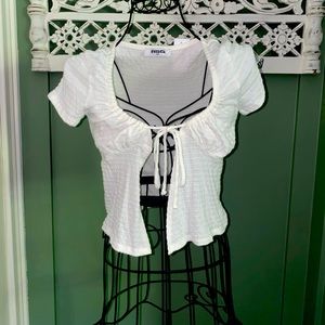 RSQ Small T-Shirt with Open Front